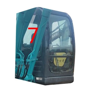 SK-6 SK-8 SK230-6 KOBELCOの掘削機ガラスの右側の位置NO.7の風防ガラスはガラスを和らげた