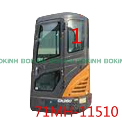 71MH-11510ヒュンダイの前部ガラス掘削機のタクシーの窓の左側の上部の位置NO.1は和らげた