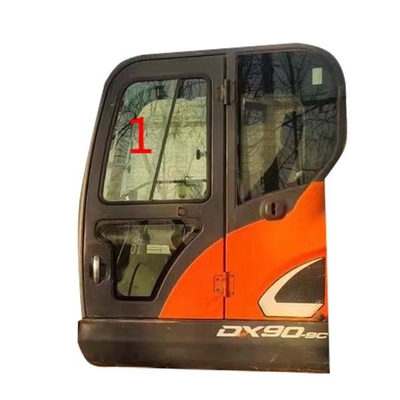 DX70 DX90-9Cの掘削機の小屋は左側のガラス傾いた位置NO.1の風防ガラスを