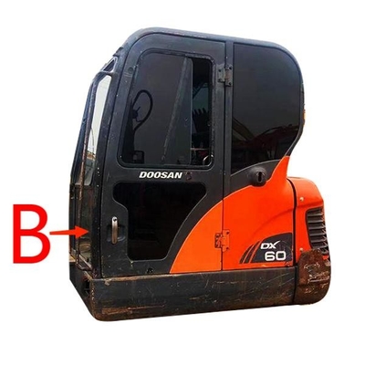 DX70 DH130 DH170 DOOSANのガラス前部下向きBの風防ガラス