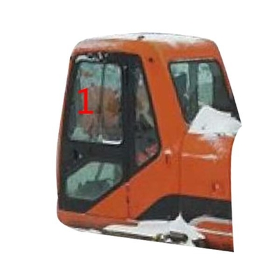 DX220LC-7 DX225LC-9 DOOSANガラスの左の傾斜の側面の位置NO.1は掘削機のタクシー ガラスを和らげた