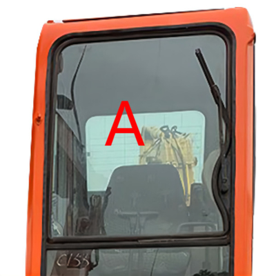 位置Aの上のDX225LC-7 DX150LC-7の掘削機のフロントガラスの取り替えDOOSANの前部