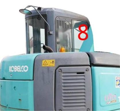 温度の抵抗力がある掘削機のタクシー ガラスKOBELCOの右側の位置NO.8
