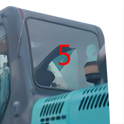 SK-6 SK-8 SK230-6 KOBELCOの掘削機のガラス左の裏板の側面の位置NO.5の風防ガラスはガラスを和らげた