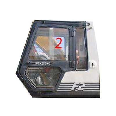 残されたドアの風防ガラスはガラスの取り替えSUMITOMO SH280 S280を和らげた