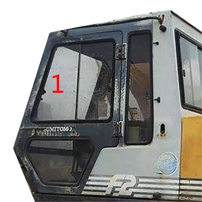 SH280 S280の風防ガラスの緩和されたガラス構造機械タクシーの左ドア