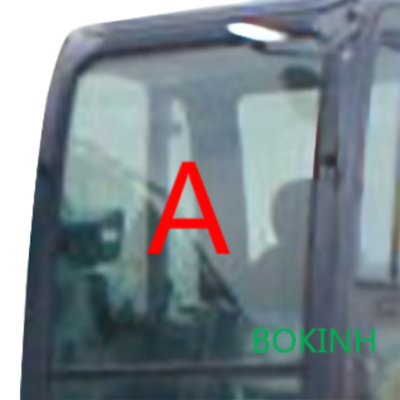 位置の上の緩和された風防ガラスKOBELCOの掘削機のガラス前部SK200-7 SK210-7 SK-7